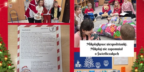 Świetliczaki odwiedził Święty Mikołaj,
