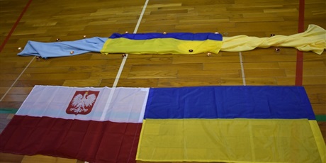 Powiększ grafikę: Flagi Polski i Ukrainy